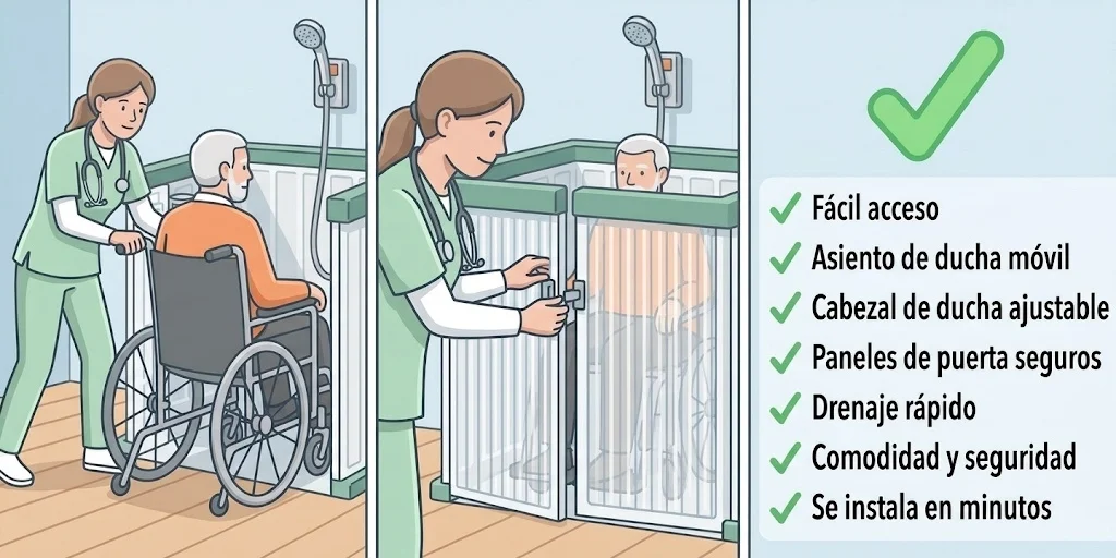 ducha portátil Easy Shower acceso sin barreras