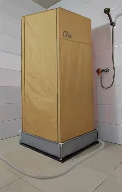estructura tubular con funda de tela o lona — modelo económico no adaptado para movilidad reducida